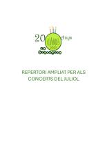 ampliació repertori